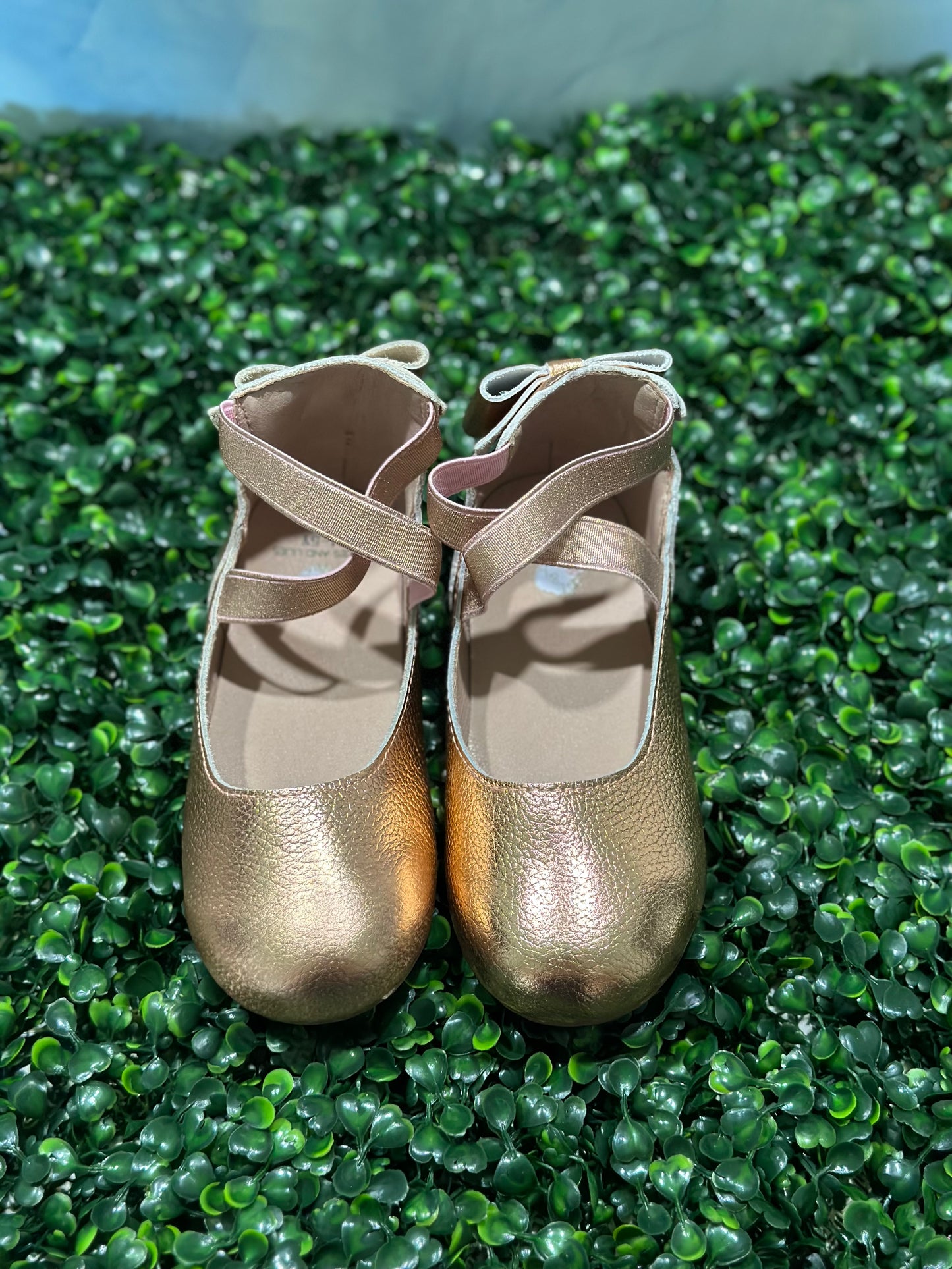 Violet Bow Ballet Rose Gold