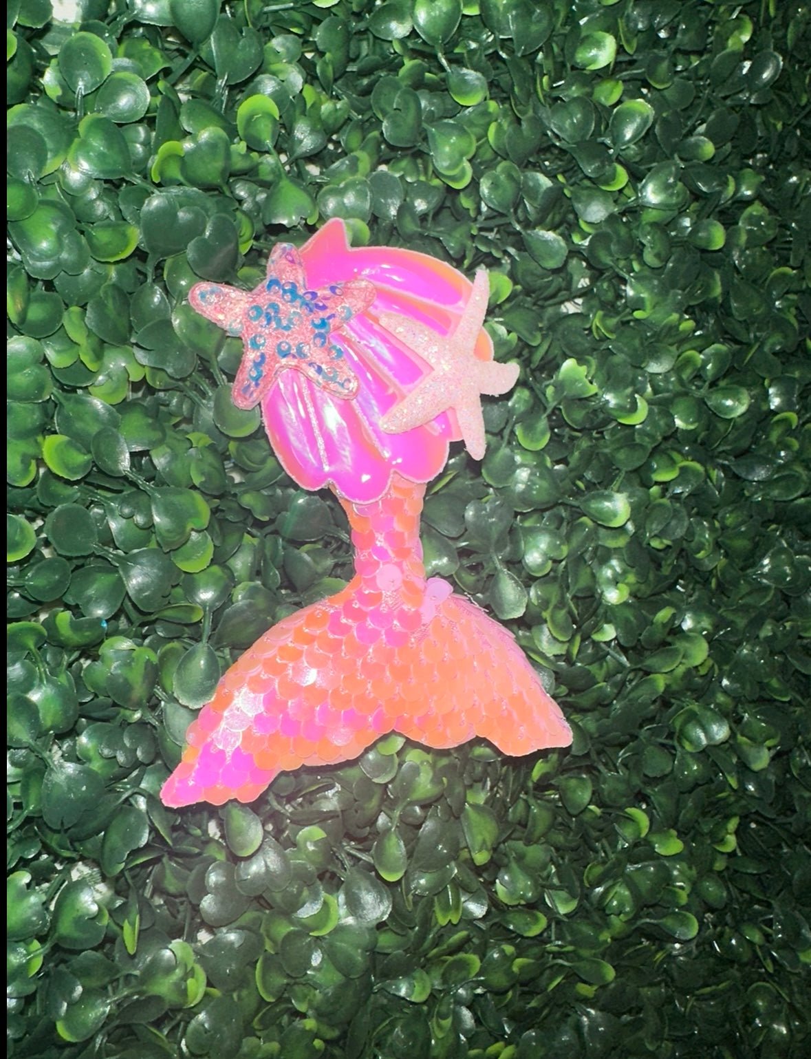 Mermaid Tail Hair Clip Pink