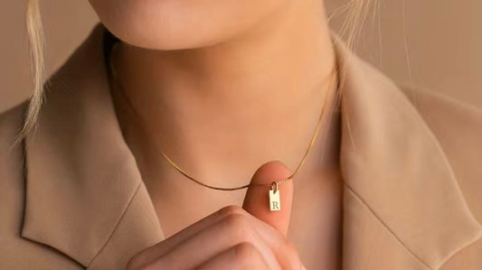Halloween Letter necklace