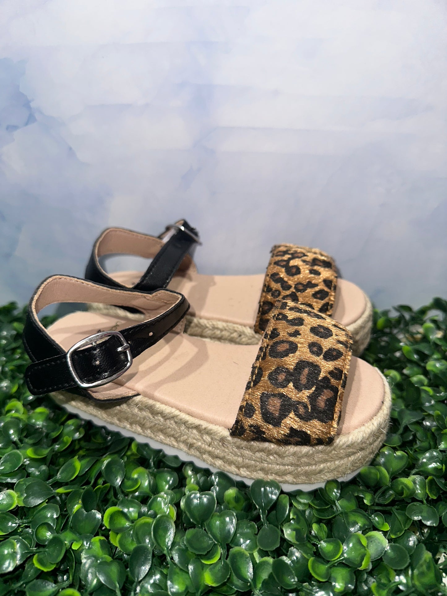 Olivia Wedge Sandals Cheetah
