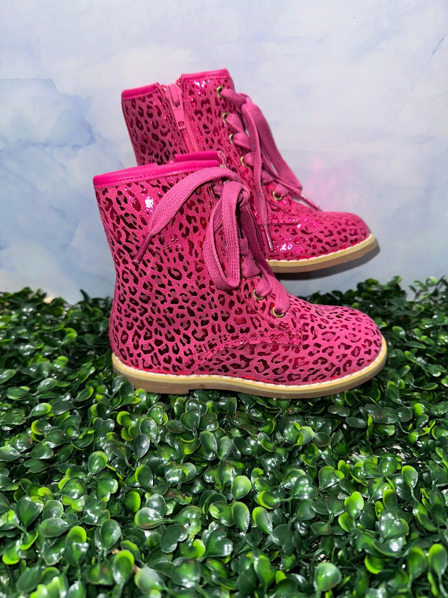 Lily Boots Hot Pink Cheetah Barbie