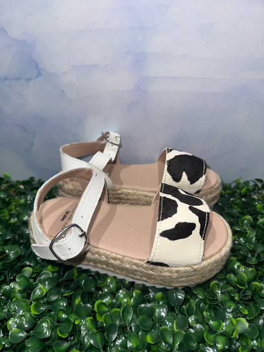Olivia Wedge Sandals Cow
