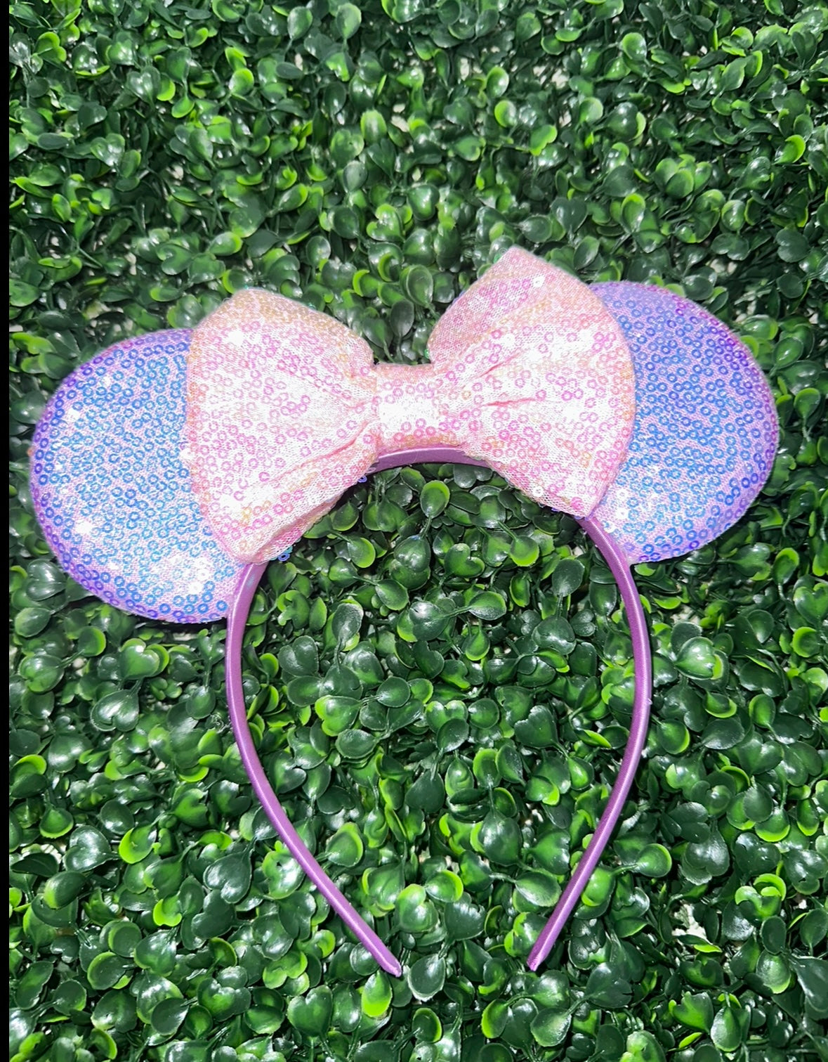 Minnie Purple Pink Ears Headband