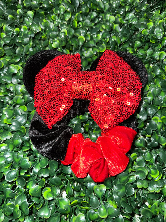 Scrunchie Black Red