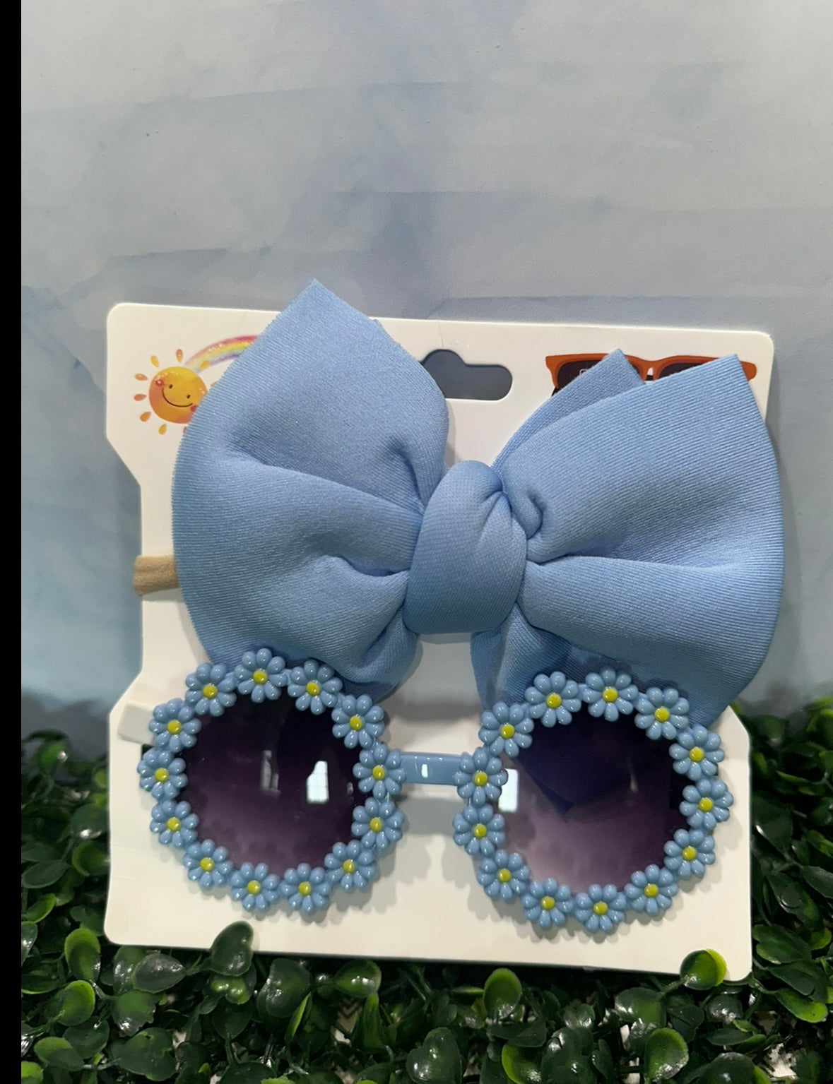 Sunglass and Headband Set Blue