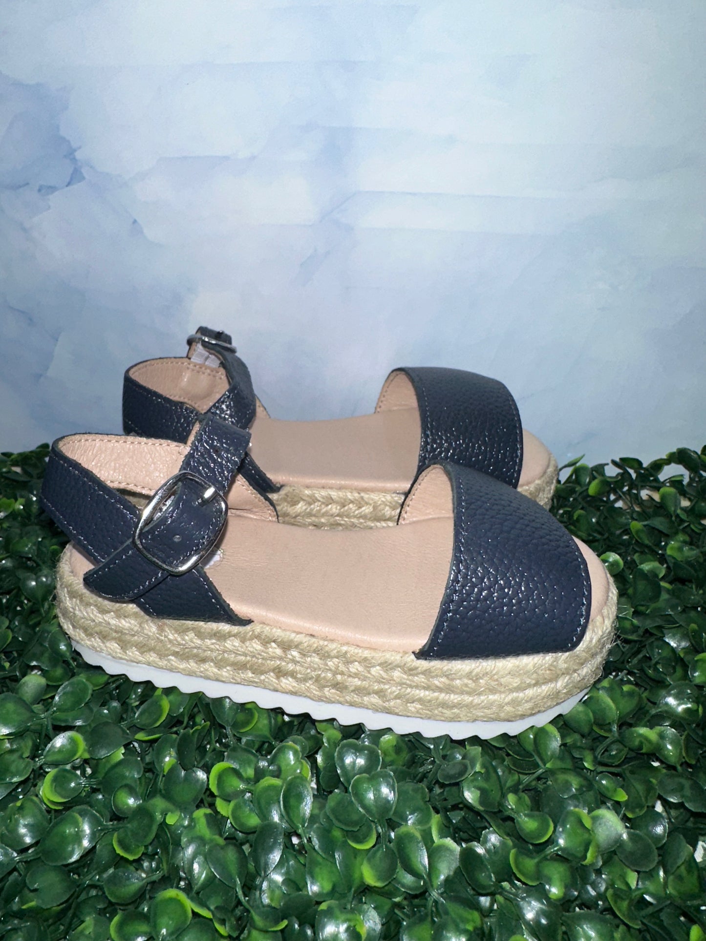 Olivia Wedge Sandals Black