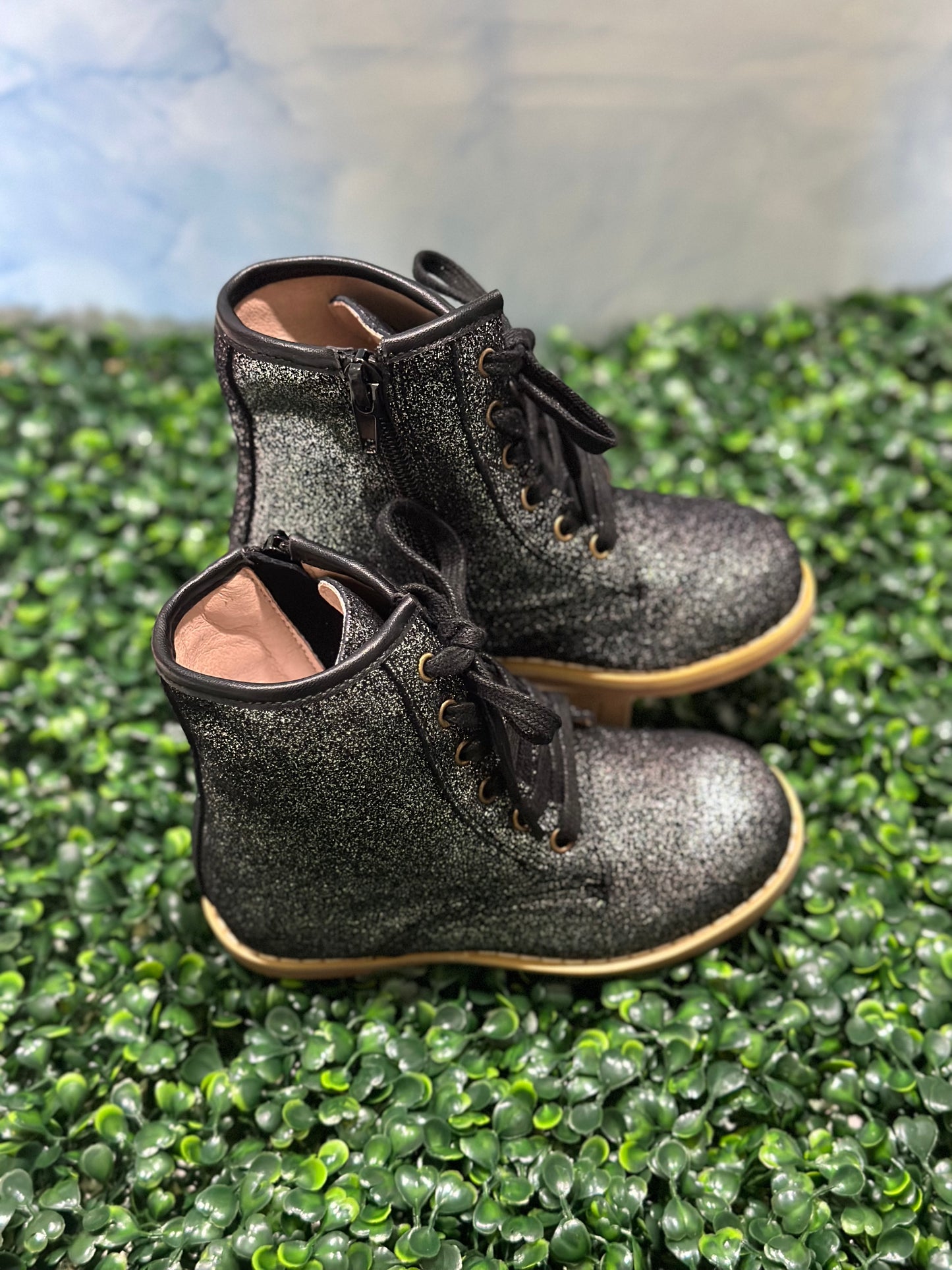 Lily Boots Black Silver Speck Enchanted