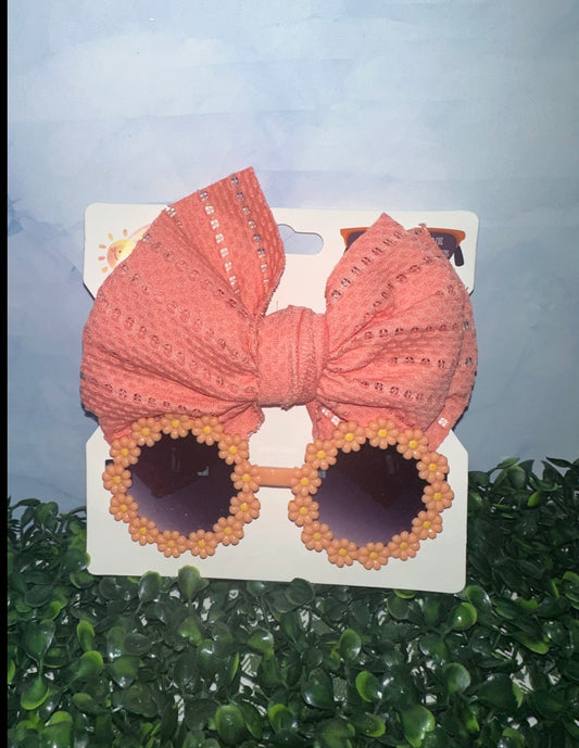 Sunglass and Headband Set Pink