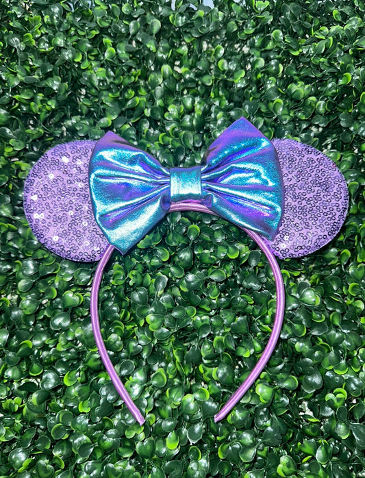 Minnie Purple Blue Ears Headband
