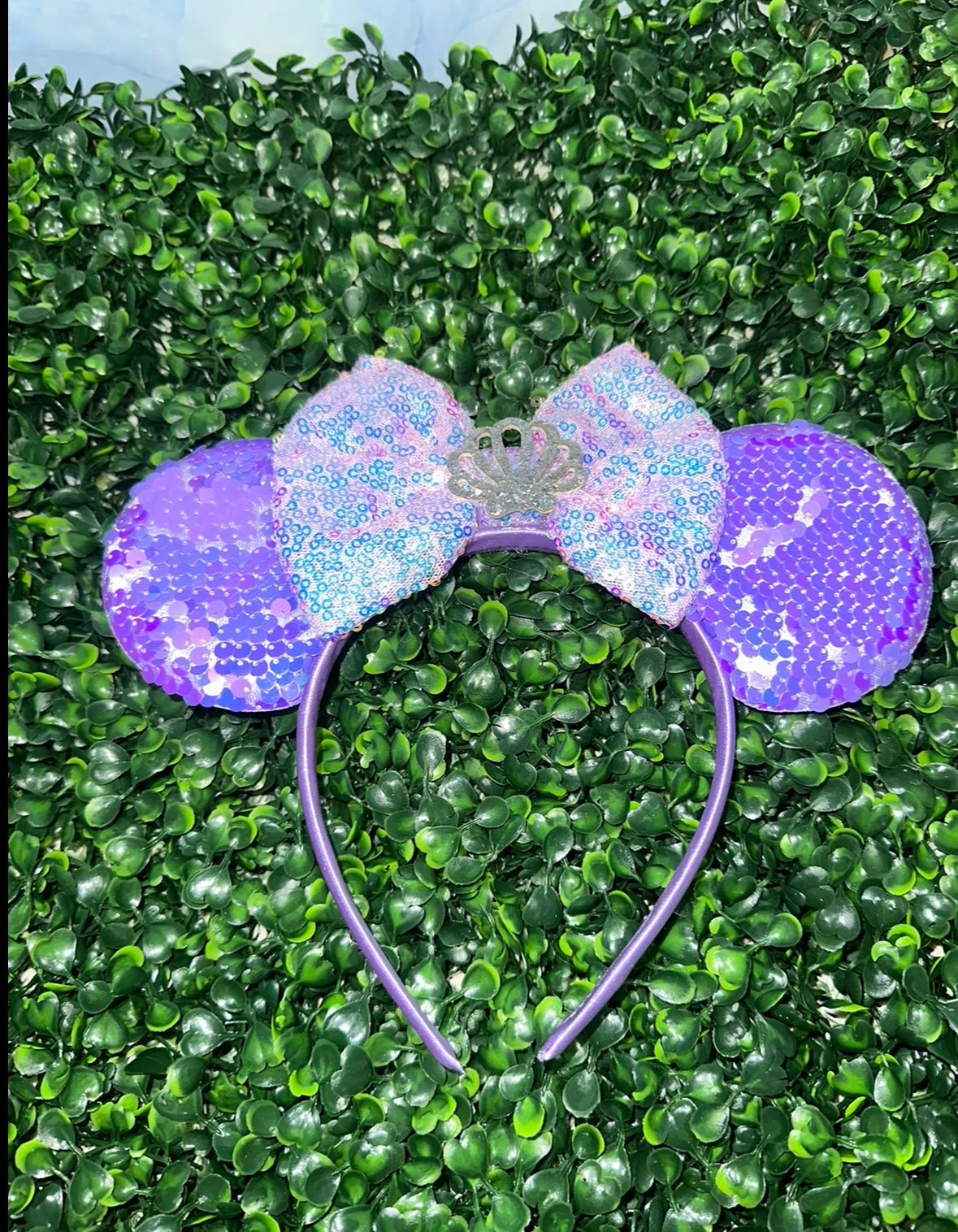 Minnie Purple Shell Ears Headband