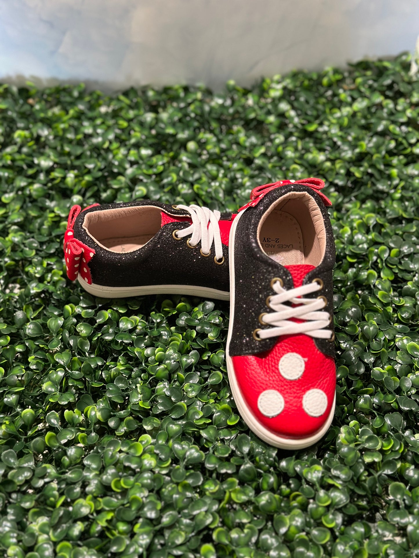Blossom Bow Back Sneakers Mouse Glitter