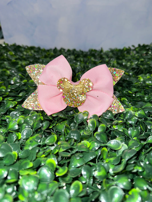 Minnie Pink Gold Bow