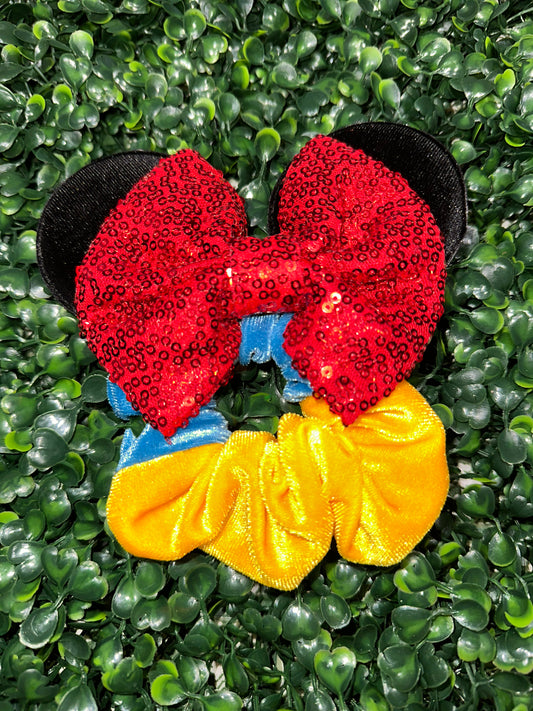 Scrunchie Blue Yellow