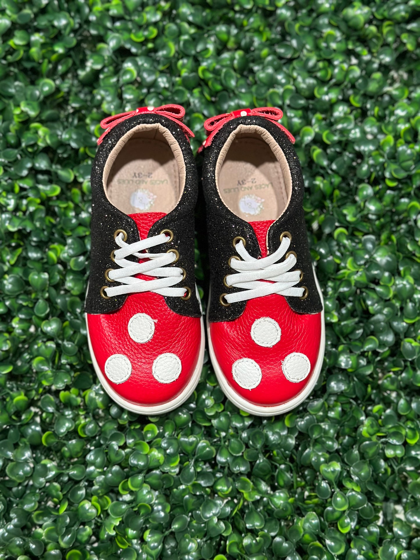 Blossom Bow Back Sneakers Mouse Glitter